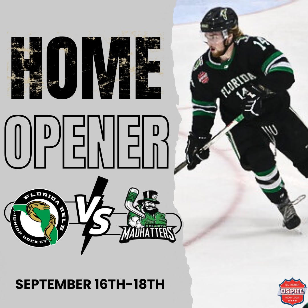 Florida Eels Junior Hockey Teams Prepare to Clash with Atlanta Mad Hatters in Thrilling Home Opening Weekend Showdown